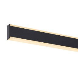 SLV One Linear LED pendant light, 104 cm, black