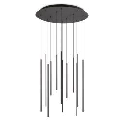 Ideallux Ideal Lux Filo LED hanging light 12-bulb black