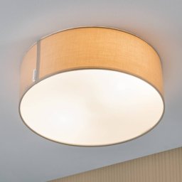 Paulmann Mari ceiling light fabric lampshade beige