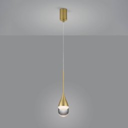 Helestra Deep LED hanging light, matt gold