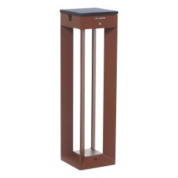 Les Jardins Borne LED solar light, sensor, h 45 cm, corten