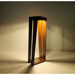 Les Jardins LED solar lantern Skaal with sensor, Corte, 70 cm