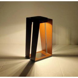 Les Jardins LED solar lantern Skaal with sensor, Corte, 40 cm