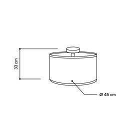 Almut von Wildheim ALMUT 2610 ceiling lamp Ø 45cm, pure hay