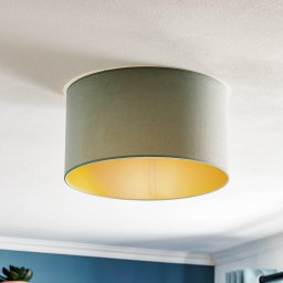 Duolla Ceiling lamp Golden Roller Ø 40cm mint green/gold