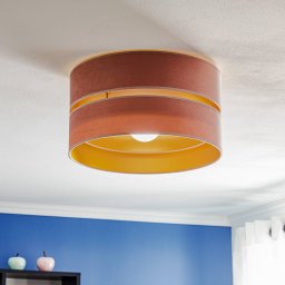 Duolla Ceiling lamp Golden Duo Ø 40cm light pink/gold