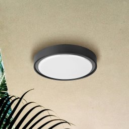 Viokef Anabella LED outdoor ceiling light, dark grey
