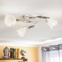 ONLI Marilena ceiling lamp in Florentine style, 3-bulb