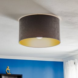 Duolla Ceiling lamp Golden Roller Ø 40cm grey/gold