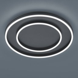 Helestra Sona LED ceiling light, black, Ø 59 cm