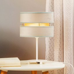 Duolla Golden Duo table lamp, height 30 cm, mint green/gold