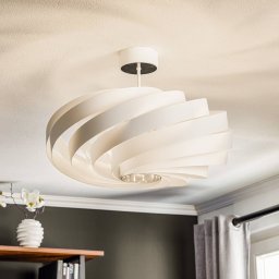 Domiluce Vento ceiling light, white, Ø 60 cm, metal, E27