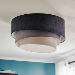 Duolla Pastel Trio ceiling lamp, Ø 60 cm, in 3 shades of grey