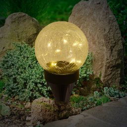 Näve 5248203 LED solar light, glass, set of 3