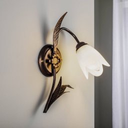 ONLI Sonia wall light, 1-bulb, bronze