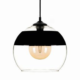 Solbika Lighting Hanging light Monochrome Flash clear/black Ø 30cm