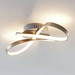 Lindby Alana LED ceiling light with a loop shape