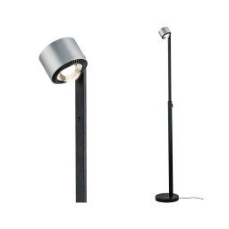 Paulmann LED floor lamp Aldan, metal, adjustable, dimmable