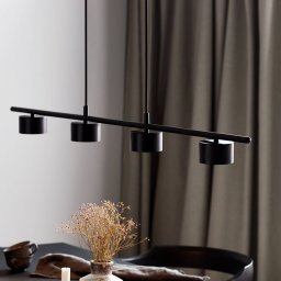 Nordlux Clyde LED pendant light, 4-bulb, straight