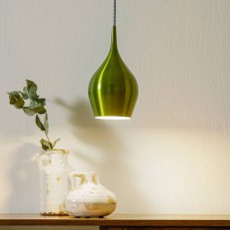 Searchlight Vibrant hanging light Ø 12 cm, green