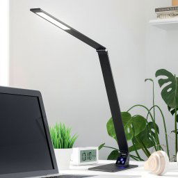 Fabas Luce Wasp LED table lamp with a touch dimmer, black