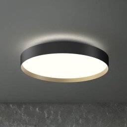 LOOM DESIGN LED ceiling lamp Lucia black/gold-coloured Ø 60 cm