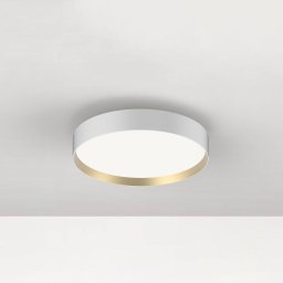 LOOM DESIGN LED ceiling light Lucia, white/gold-coloured Ø 35 cm