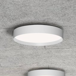 LOOM DESIGN LED ceiling light Lucia, white, Ø 45 cm aluminium