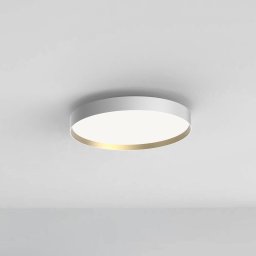 LOOM DESIGN LED ceiling light Lucia, white/gold-coloured Ø 45 cm