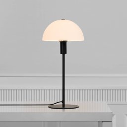 Nordlux Ellen table lamp with glass shade, black