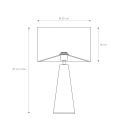 Lucide Extravaganza Velvet table lamp, black