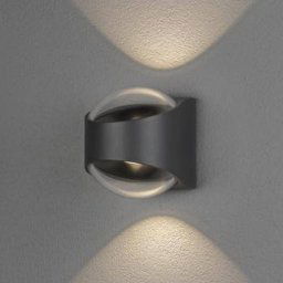 Konstsmide Bitonto LED outdoor wall lamp 2-bulb anthracite