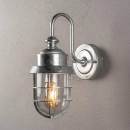 Konstsmide Cerignola outdoor wall light silver