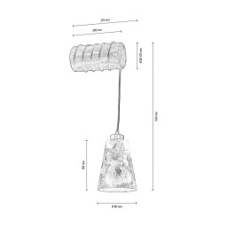 BRITOP Flarino wall light, pine wood, 1-bulb