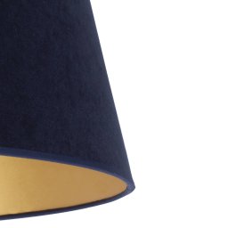 Duolla Lampshade Cone Height 18 cm, dark blue/gold