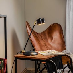 Eko-Light Arena table lamp in blue and gold