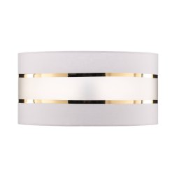 HELAM Lampshade Helen E27 Ø40/height 20cm white/gold