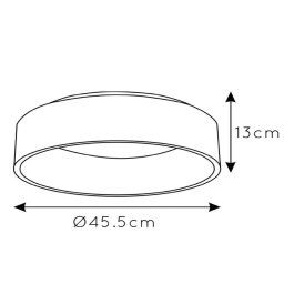 Lucide Talowe LED ceiling light, white, Ø 45 cm