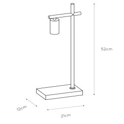 Lucide Leanne table lamp, black