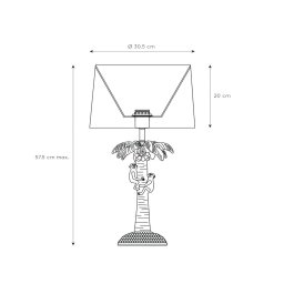 Lucide Extravaganza Coconut table lamp, green/gold