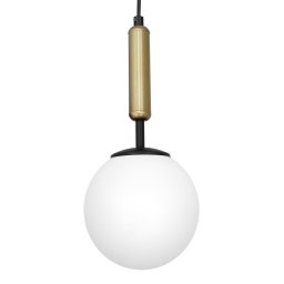 Luminex Nalo hanging light, 1-bulb, black/brass