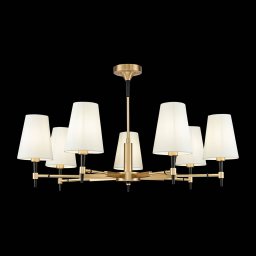 Maytoni Zaragoza chandelier 7-bulb fabric