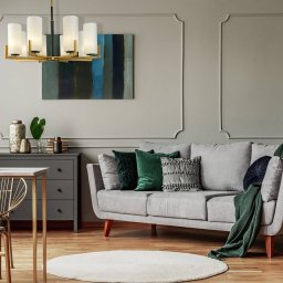 Maytoni Fortano chandelier 8-bulb glass lampshades