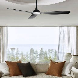Beacon Lighting Beacon ceiling fan Moto, black, Ø 132 cm, quiet