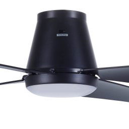 Beacon Lighting Beacon LED ceiling fan Aria CTC, black, 122 cm, quiet