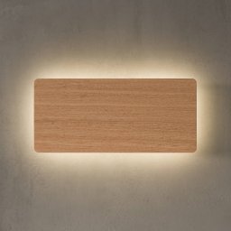 Envostar Tavola wall light, oak wood, 35x16cm