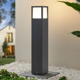 Lucande LED path light Dewari, 65 cm, dark grey, IP54