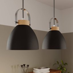 Lamkur Bergen pendant light, 2-bulb, graphite