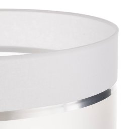 HELAM Lampshade Helen E27 Ø35/Height 20 cm white/silver