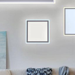 JUST LIGHT. GmbH Edging LED ceiling light, tunable white, 31x31 cm